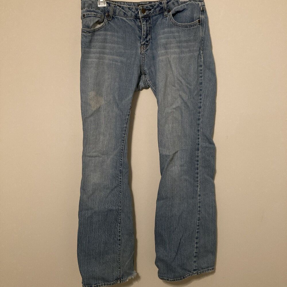 Aeropostale Womens Flare Jeans 11/12 Long Stretch Mid Rise